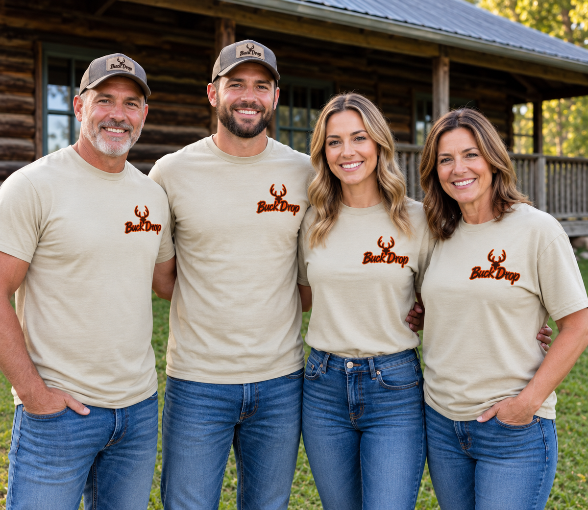 Buck Drop Dessert Tan T Shirt